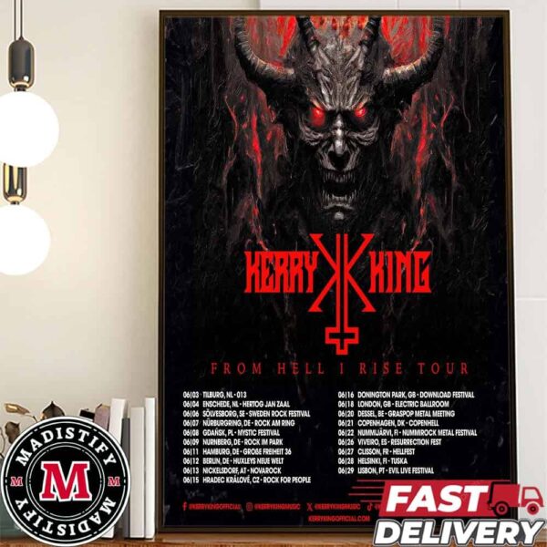 Herry King From Hell I Rise Tour 2024 Schedule List Date Home Decoration Poster Canvas