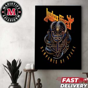 Judas Priest Serpents Of Steel Is Coming This Summer 2024 To Europe Exclusive Logo Limited Edition Home Decor Poster Canvas