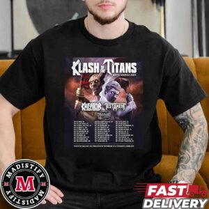 Klash Of The Titans Tour Returns To North America 2024 With Kreator And Sepultura And Death Angel Unisex T-Shirt