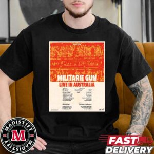 Militarie Gun Live In Autralia Winter Tour 2024 Schedule List Date Essentials T-Shirt