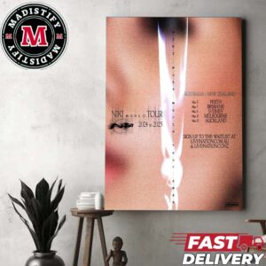 Niki World Tour 2024 to 2025 Australia And New Zealand Schedule List Date Home Decor Poster Canvas