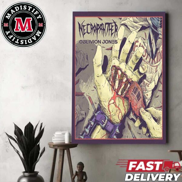 Official Album Oblivion Jones Of Necropanther Releases On May 3rd 2024 Home Decor Poster Canvas