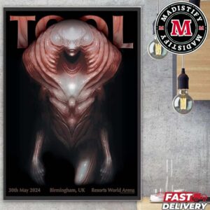 Official Limited Merch Poster Tool Show At Resorts World Arena Birmingham UK Tour 2024 TOOL effing TOOL On May 30 Home Decoration Poster Canvas