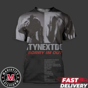 PARTYNEXTDOOR Sorry Im Outside Europe Tour 2024 Start On October Schedule List Date All Over Print Essentials Unisex T-Shirt