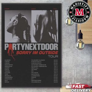 PARTYNEXTDOOR Sorry Im Outside Europe Tour 2024 Start On October Schedule List Date Home Decoration Poster Canvas