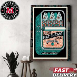 Poster Dave Matthews Band Tour 2024 On May 5 At Altice Arena Lisbon Portugal Home Decor Poster Canvas