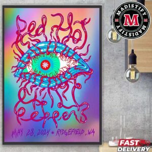 Red Hot Chili Peppers Unlimited Love Tour 2024 Ridgefield Wa Home Decoration Poster Canvas