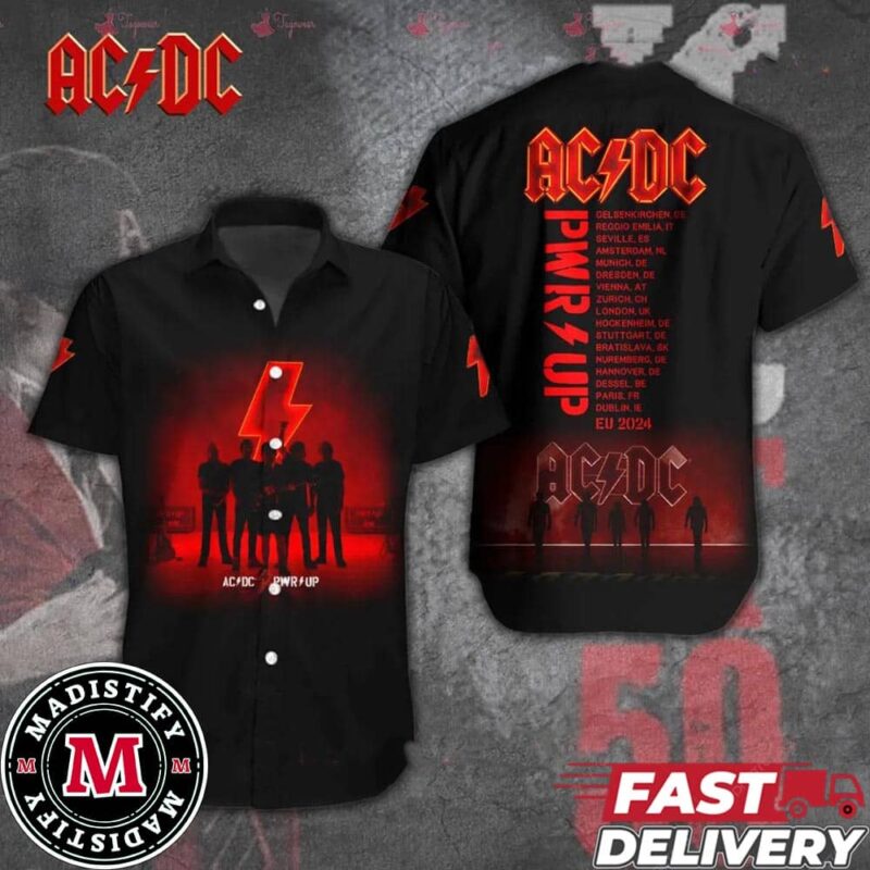 Rock the Stage in Style with the AC DC Power Up EU 2024 Tour Hawaiian ...
