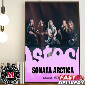 Sonata Arctica Findland Show AT Qstock Festival Oulu In July 2024 Home Decorates Poster Canvas