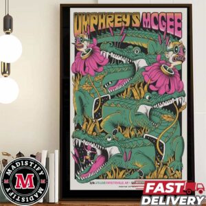 Umphrey’s McGee May 16 2024 JJ’s Live At Fayetteville AR 17 May 2024 Grinders KC Kansas City MO Home Decorates Poster Canvas