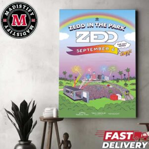 Zedd In The Park 2024 Starts On September Home Decor Poster Canvas