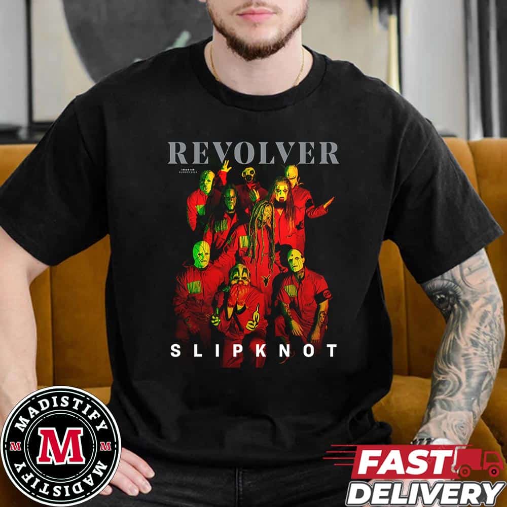 Anniversary 25 Years Of Pain Band Members Slipknot x Revolver Magazine Issue 168 Summer 2024 Unisex Esentials T-Shirt