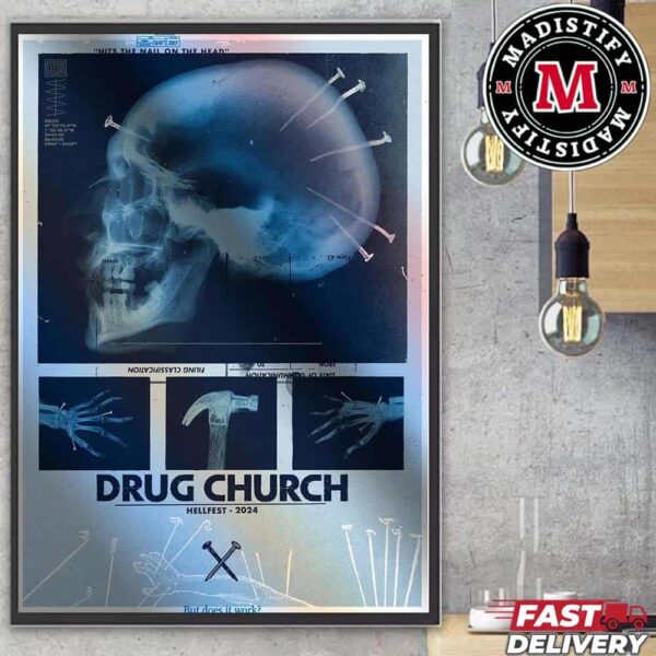 Drug Church Hellfest 2024 Hits The Nail On The Head But Does It Work Home Decor Poster Canvas