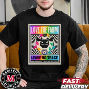 Glastonbury Festival 2024 Love The Farm Leave No Trace Unisex Essentials T-Shirt