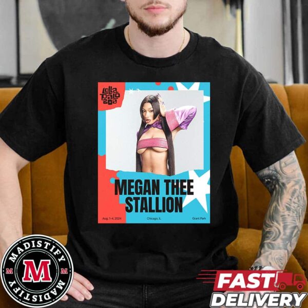 Hot Girl Summer Loliapaliza 2024 In Chicago Megan Thee Stallion At Grant Park On August 1 4 Unisex Essentials T-Shirt