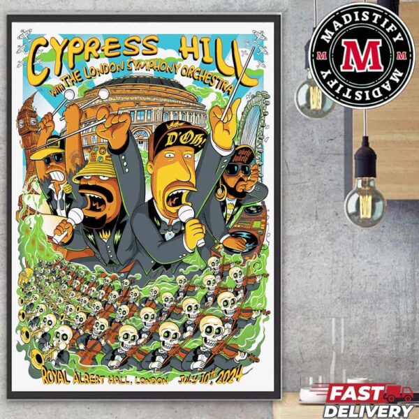 Limited Poster Cypress Hill Concert 2024 In London With The London Symphony Orchestra At Royal Albert Hall On July 10th Home Decoration Poster Canvas