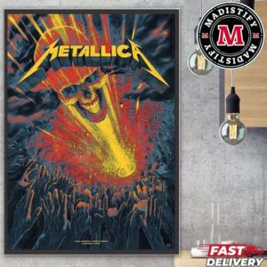 Limited Poster Metallica Show In Nauy At OSLO Norway On June 26th Metallica M72 World Tour 2024 Home Decor Poster Canvas