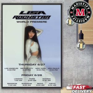 Lisa In New Picture For Her Comeback Single Rockstar World Premiere Home Decor Poster Canvas