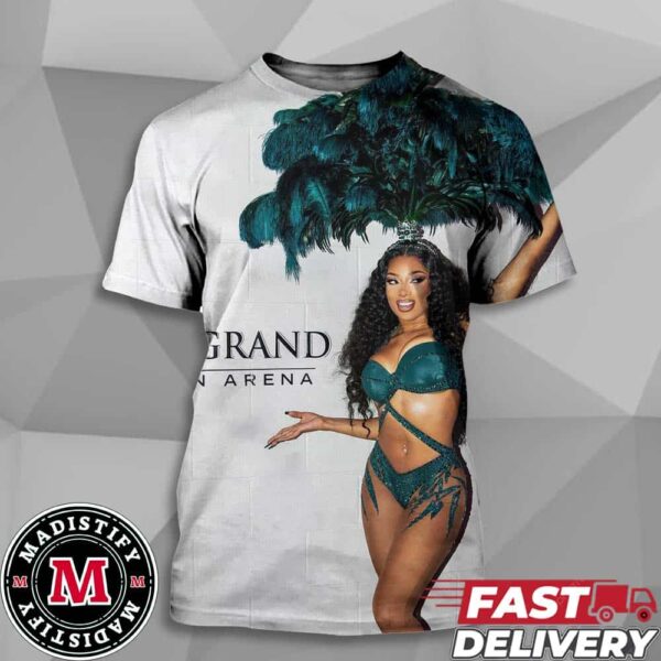 Megan Thee Stallion Via Instagram MGM Grand Garden Arena 2024 All Over Print Unisex T-Shirt