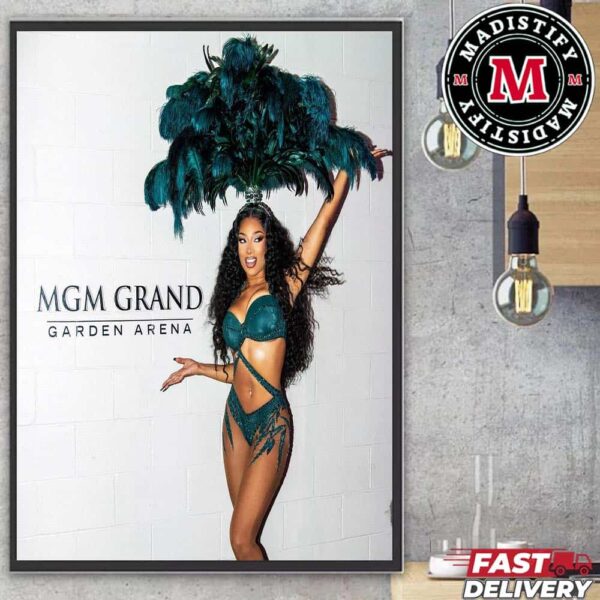 Megan Thee Stallion Via Instagram MGM Grand Garden Arena 2024 Home Decoration Poster Canvas