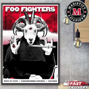 Merch Poster For Foo Fighters Tour 2024 At Principality Stadium In Cardiff Wales UK On June 25th Home Decor Poster Canvas
