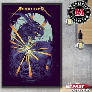Merch Poster Metallica Show In Vienna At Racino Ebreichsdorf 2024 On June 1st Home Decoration Poster Canvas