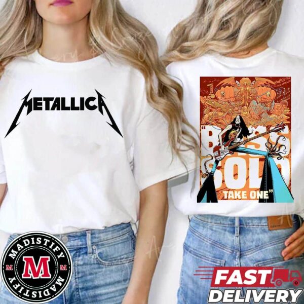 Merchandise Poster Cliff Burton Poster At The Metallica M72 Helsinki Pop-Up Limited Edition On June 5th And 9th 2024 At Wanha Satama Pikku Satamakatu Helsinki Two Sides Essentials Unisex T-Shirt