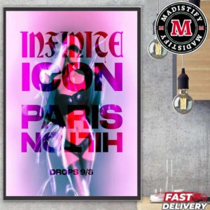 New Single I’m Free By Paris Hilton Infinitelcon Icon Paris Hilton Official p-8Drops On September 6th 2024 Home Decor Poster Canvas