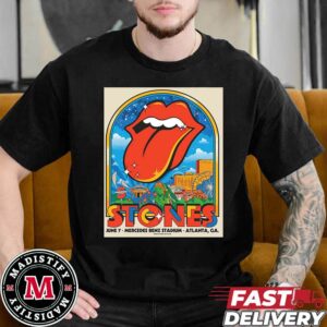 Official Poster The Rolling Stones In Atlanta GA 2024 On June 7 At Mercedes Benz Stadium Essentials Unisex T-Shirt