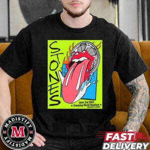Official Poster The Rolling Stones Show 2024 In Orlando Florida At Camping World Stadium On June 3rd Essentials T-Shirt