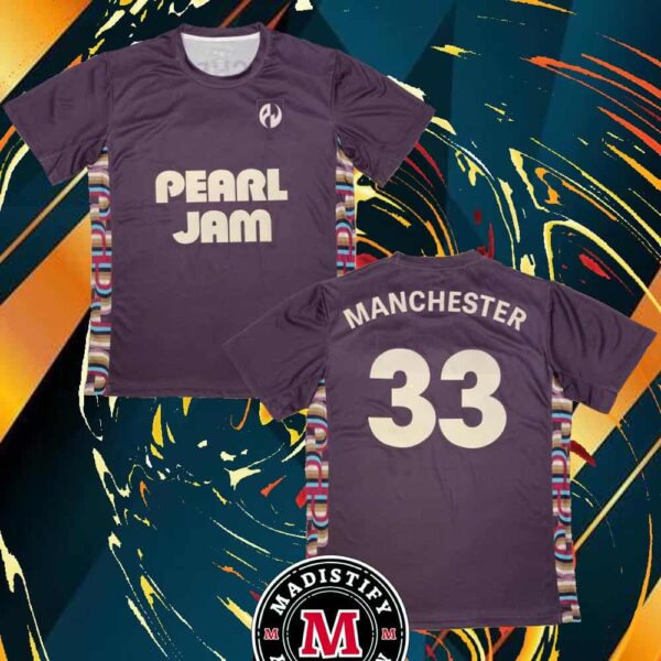 Pearl Jam Manchester Tonight At The Coop Live Event All Over Print June 25 Dark Matter World Tour 2024 All Over Print Unisex T-Shirt