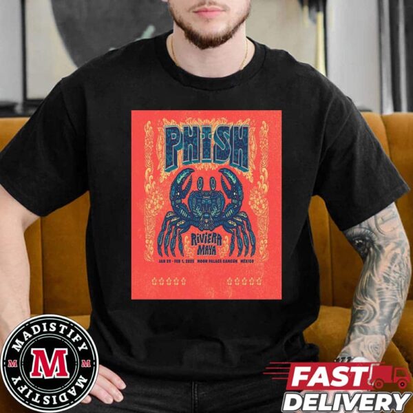 Phish Riviera Maya Tour 2025 In Mexico At Moon Palace Cancun On January 29th And February 1st Unisex Essentials T-Shirt