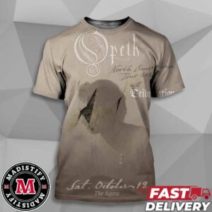 Poster Opeth North American Tour 2024 With Trubulation On October 12th At The Agora All Over Print Unisex T-Shirt