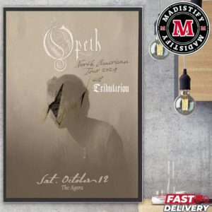 Poster Opeth North American Tour 2024 With Trubulation On October 12th At The Agora Home Decoration Poster Canvas