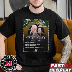 Tarja Turunen Concerts With Marko Hietala In Brazil As Part The Living The Dream Together Tour 2025 Schedule List Date Unisex Essentials T-Shirt