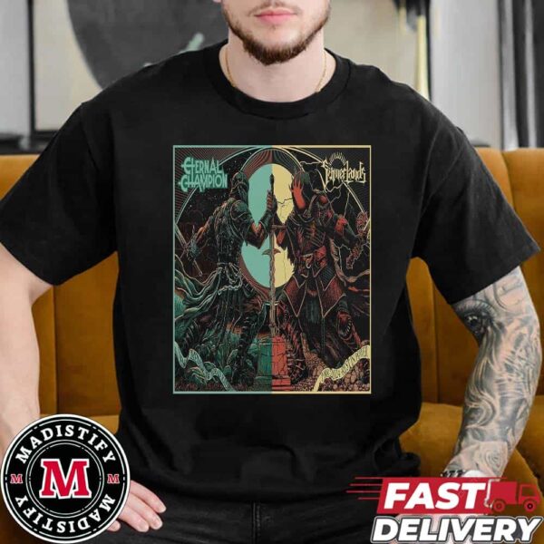 The Collaboration Of Eternal Champion And Sumerlands Are Designed By Fortifem 1988-2024 Rest In Power In Memoriam Brad Raub Hellfest 2024 Unisex Essentials T-Shirt
