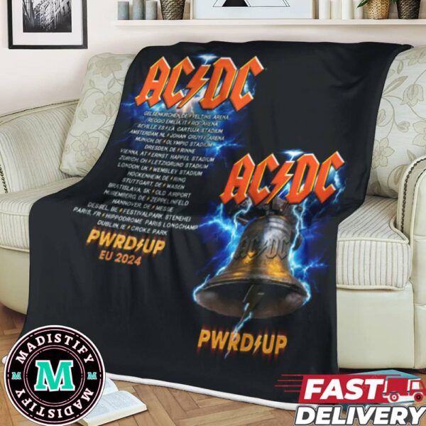 ACDC Angus Hells Bells PWR UP Tour 2024 Fleece Blanket