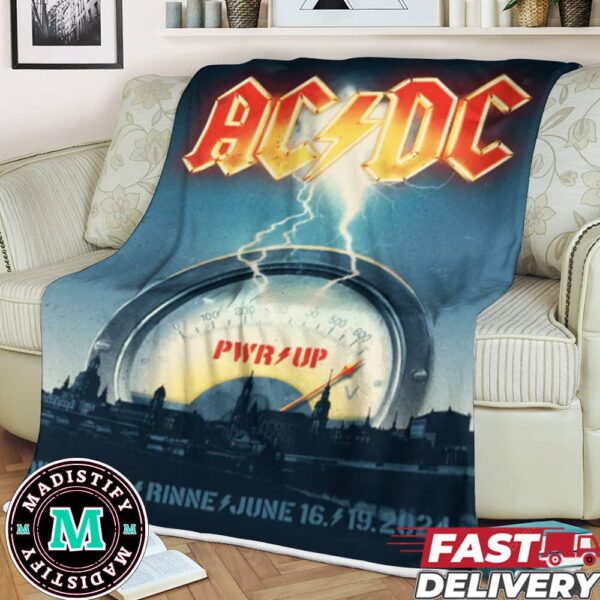 ACDC Dresden PWR UP EU Tour At Rinne June 16 2024 Poster Fleece Blanket