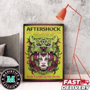 Aftershock Poster Contest October 10-13 2024 Discovery Park Sacramento CA Line Up Don’t Lose Your Head Poster Canvas