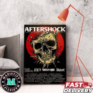 Aftershock Poster Contest October 10-13 2024 Discovery Park Sacramento CA Line Up New Version Poster Canvas