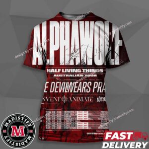 Alphawolf Half Living Things Autralian Tour 2024 The Devilwears Prada Schedule List Date Unisex All Over Print Essentials T-Shirt