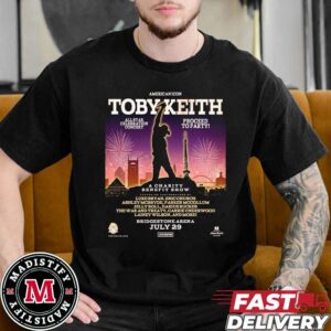 American Icon Toby Keith A Charity Benefit Show 2024 In USA On July 29 At Bridgestone Arena Unisex Essentials T-Shirt