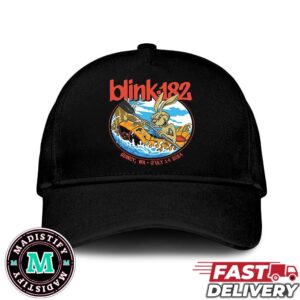 Blink-182 At Quincy WA July 14 2024 Show Art Work Merchandise One More Time Tour Classic Hat-Cap Snapback