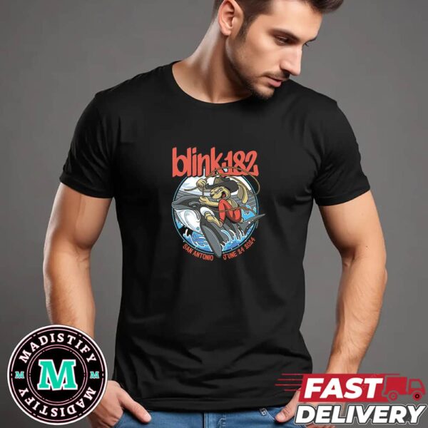 Blink-182 At San Antonio June 24 2024 One More Time Tour Merchandise T-Shirt