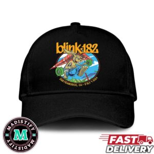 Blink-182 At San Francisco CA July 9 2024 Artwork Show One More Time Tour Classic Hat-Cap Snapback