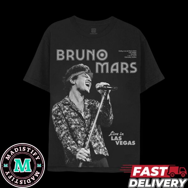 Bruno Mars Concert 2024 24K Magic World Tour Bruno Live In Vegas All Over Print T-Shirt