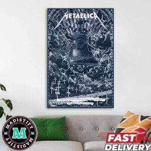 Check Out 40th Anniversary Ride The Lightning Metallica For Whom The Bell Tolls By Chris Alliston Limited Poster Home Decor Poster Canvas