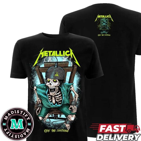 Check Out 40th Anniversary Ride The Lightning Metallica Sparky 24 T-Shirt Merchandise