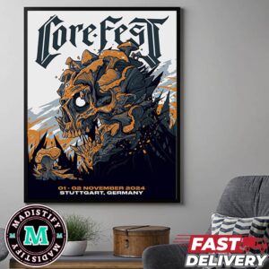 Core Fest Germany For The 2024 Festival 1-2 November 2024 Stuttgart Germany Poster Canvas