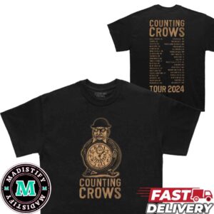 Counting Crows Tour 2024 Schedule Lists And Tour Stops Two Sides T-Shirt